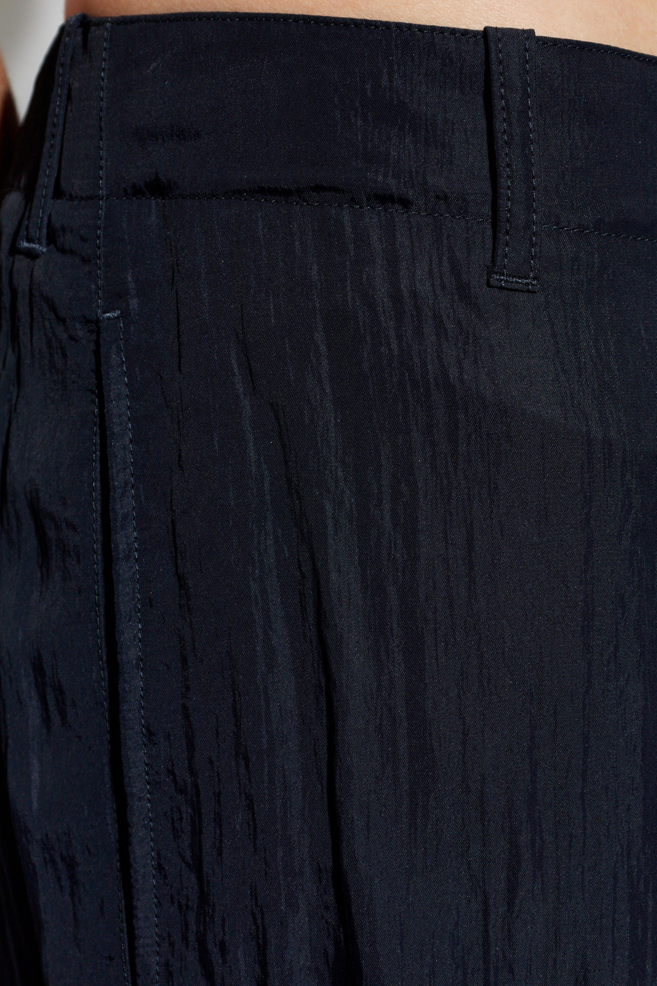 Navy blue Trousers with a crinkled effect Giorgio Armani - Vitkac